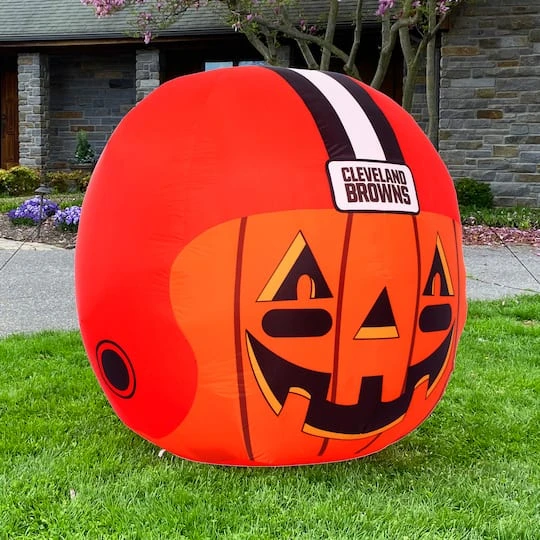 Sporticulture 4ft. Inflatable NFL Team Pride Jack-O' Helmet Cleveland Browns 6 Sporticulture 4ft. Inflatable NFL Team Pride Jack-O' Helmet Cleveland Browns - Image 6