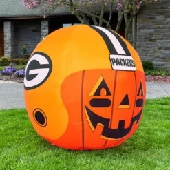 Sporticulture 4ft. Inflatable NFL Team Pride Jack-O' Helmet Green Bay Packers -Halloween Decor Shop D445902S 4