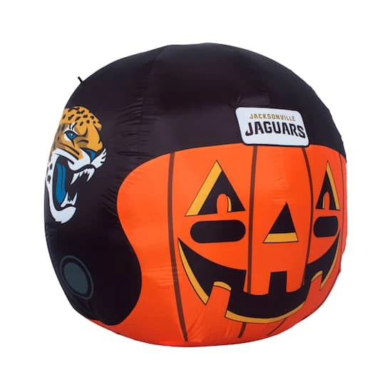 Sporticulture 4ft. Inflatable NFL Team Pride Jack-O' Helmet Jacksonville Jaguars 3 Sporticulture 4ft. Inflatable NFL Team Pride Jack-O' Helmet Jacksonville Jaguars - Image 3