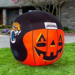 Sporticulture 4ft. Inflatable NFL Team Pride Jack-O' Helmet Jacksonville Jaguars 11 Sporticulture 4ft. Inflatable NFL Team Pride Jack-O' Helmet Jacksonville Jaguars -Halloween Decor Shop D445903S 4