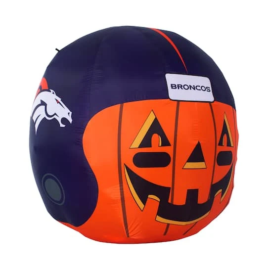 Sporticulture 4ft. Inflatable NFL Team Pride Jack-O' Helmet Denver Broncos 3 Sporticulture 4ft. Inflatable NFL Team Pride Jack-O' Helmet Denver Broncos - Image 3