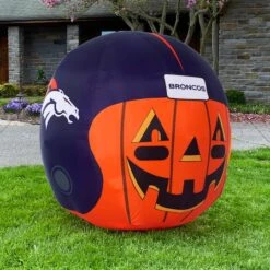 Sporticulture 4ft. Inflatable NFL Team Pride Jack-O' Helmet Denver Broncos 11 Sporticulture 4ft. Inflatable NFL Team Pride Jack-O' Helmet Denver Broncos -Halloween Decor Shop D445908S 4