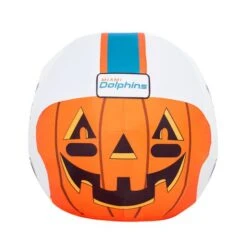 Sporticulture 4ft. Inflatable NFL Team Pride Jack-O' Helmet Miami Dolphins 9 Sporticulture 4ft. Inflatable NFL Team Pride Jack-O' Helmet Miami Dolphins -Halloween Decor Shop D445909S 2