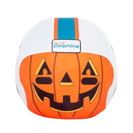 Sporticulture 4ft. Inflatable NFL Team Pride Jack-O' Helmet Miami Dolphins 4 Sporticulture 4ft. Inflatable NFL Team Pride Jack-O' Helmet Miami Dolphins - Image 4