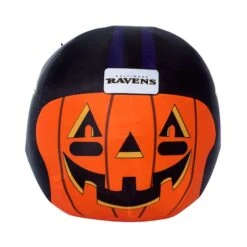 Sporticulture 4ft. Inflatable NFL Team Pride Jack-O' Helmet Baltimore Ravens 8 Sporticulture 4ft. Inflatable NFL Team Pride Jack-O' Helmet Baltimore Ravens -Halloween Decor Shop D445910S 2
