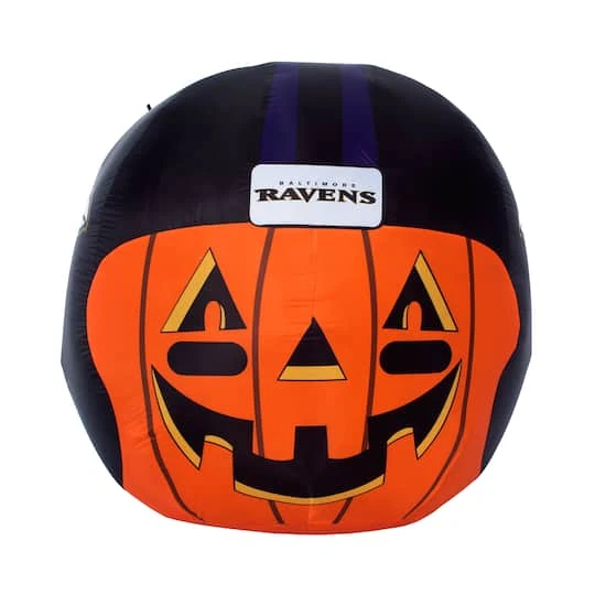 Sporticulture 4ft. Inflatable NFL Team Pride Jack-O' Helmet Baltimore Ravens 4 Sporticulture 4ft. Inflatable NFL Team Pride Jack-O' Helmet Baltimore Ravens - Image 4
