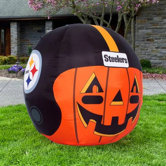 Sporticulture 4ft. Inflatable NFL Team Pride Jack-O' Helmet Pittsburgh Steelers 6 Sporticulture 4ft. Inflatable NFL Team Pride Jack-O' Helmet Pittsburgh Steelers - Image 6