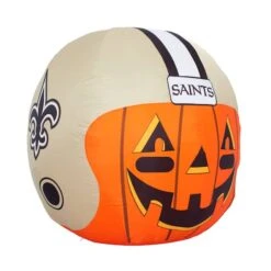Sporticulture 4ft. Inflatable NFL Team Pride Jack-O' Helmet New Orleans Saints 8 Sporticulture 4ft. Inflatable NFL Team Pride Jack-O' Helmet New Orleans Saints -Halloween Decor Shop D445912S 1 1