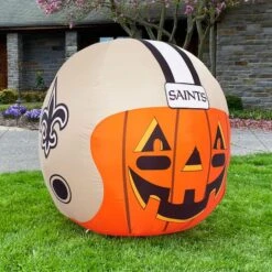 Sporticulture 4ft. Inflatable NFL Team Pride Jack-O' Helmet New Orleans Saints 11 Sporticulture 4ft. Inflatable NFL Team Pride Jack-O' Helmet New Orleans Saints -Halloween Decor Shop D445912S 4