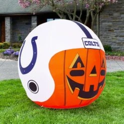 Sporticulture 4ft. Inflatable NFL Team Pride Jack-O' Helmet Indianapolis Colts -Halloween Decor Shop D445915S 4