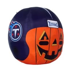 Sporticulture 4ft. Inflatable NFL Team Pride Jack-O' Helmet Tennessee Titans 8 Sporticulture 4ft. Inflatable NFL Team Pride Jack-O' Helmet Tennessee Titans -Halloween Decor Shop D445917S 1 1