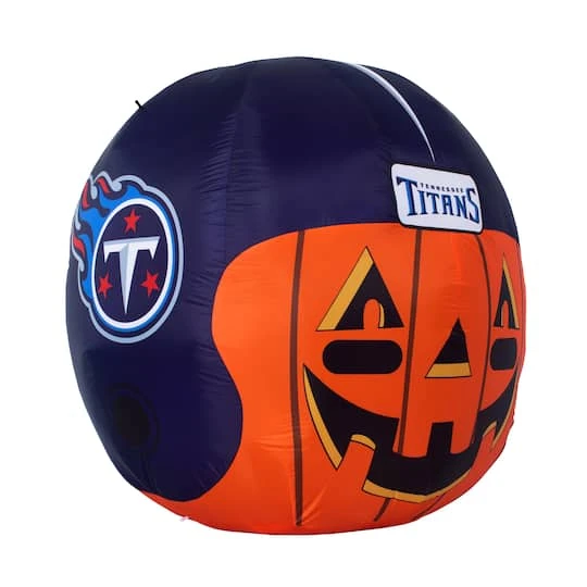 Sporticulture 4ft. Inflatable NFL Team Pride Jack-O' Helmet Tennessee Titans 3 Sporticulture 4ft. Inflatable NFL Team Pride Jack-O' Helmet Tennessee Titans - Image 3