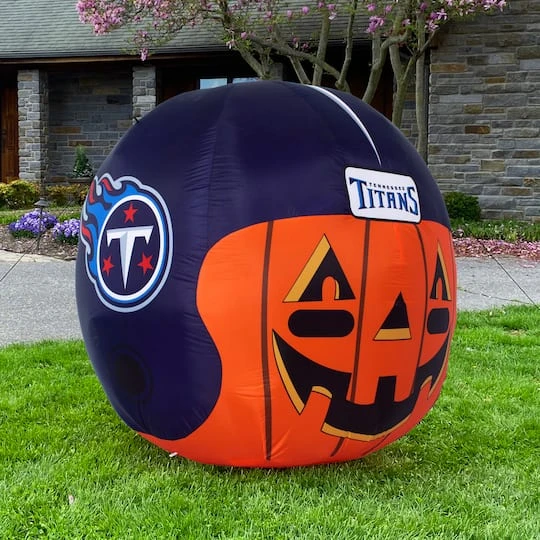 Sporticulture 4ft. Inflatable NFL Team Pride Jack-O' Helmet Tennessee Titans 6 Sporticulture 4ft. Inflatable NFL Team Pride Jack-O' Helmet Tennessee Titans - Image 6