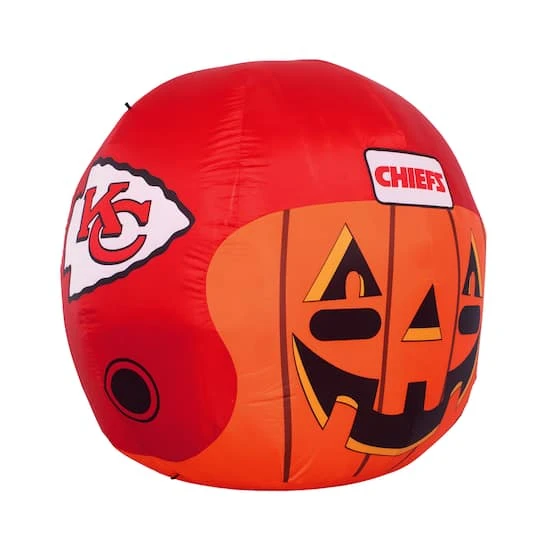 Sporticulture 4ft. Inflatable NFL Team Pride Jack-O' Helmet Kansas City Chiefs 3 Sporticulture 4ft. Inflatable NFL Team Pride Jack-O' Helmet Kansas City Chiefs - Image 3