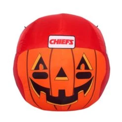 Sporticulture 4ft. Inflatable NFL Team Pride Jack-O' Helmet Kansas City Chiefs 9 Sporticulture 4ft. Inflatable NFL Team Pride Jack-O' Helmet Kansas City Chiefs -Halloween Decor Shop D445920S 2