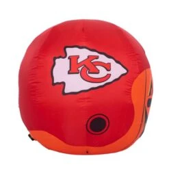 Sporticulture 4ft. Inflatable NFL Team Pride Jack-O' Helmet Kansas City Chiefs 10 Sporticulture 4ft. Inflatable NFL Team Pride Jack-O' Helmet Kansas City Chiefs -Halloween Decor Shop D445920S 3