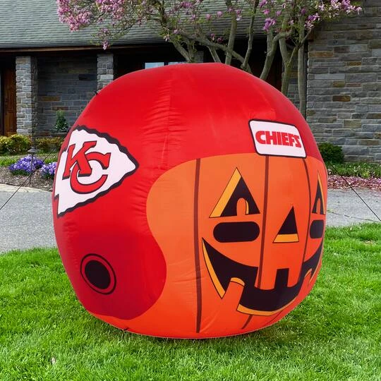 Sporticulture 4ft. Inflatable NFL Team Pride Jack-O' Helmet Kansas City Chiefs 6 Sporticulture 4ft. Inflatable NFL Team Pride Jack-O' Helmet Kansas City Chiefs - Image 6