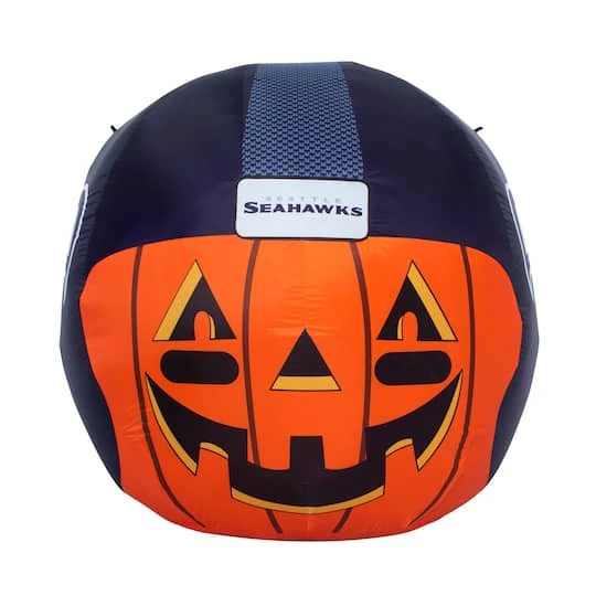 Sporticulture 4ft. Inflatable NFL Team Pride Jack-O' Helmet Seattle Seahawks 4 Sporticulture 4ft. Inflatable NFL Team Pride Jack-O' Helmet Seattle Seahawks - Image 4