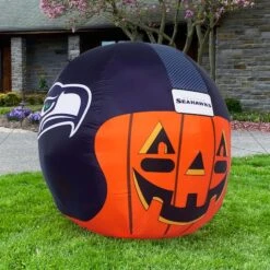 Sporticulture 4ft. Inflatable NFL Team Pride Jack-O' Helmet Seattle Seahawks 11 Sporticulture 4ft. Inflatable NFL Team Pride Jack-O' Helmet Seattle Seahawks -Halloween Decor Shop D445921S 4