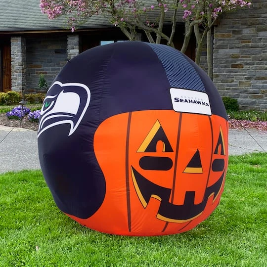 Sporticulture 4ft. Inflatable NFL Team Pride Jack-O' Helmet Seattle Seahawks 6 Sporticulture 4ft. Inflatable NFL Team Pride Jack-O' Helmet Seattle Seahawks - Image 6