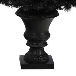 4ft. Black Artificial Halloween Tree In Urn, Orange LED Lights 17 4ft. Black Artificial Halloween Tree In Urn, Orange LED Lights -Halloween Decor Shop D479090S 6