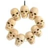 20" Halloween Skull Wreath With Lighted Eyes
