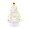12" White LED Illuminated Halloween Tree