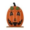 Glitzhome® 30" Lighted Wooden Pumpkin Porch Décor -Halloween Decor Shop D521780S 1