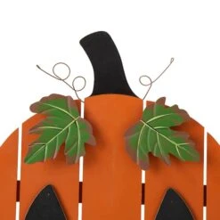 Glitzhome® 30" Lighted Wooden Pumpkin Porch Décor -Halloween Decor Shop D521780S 4