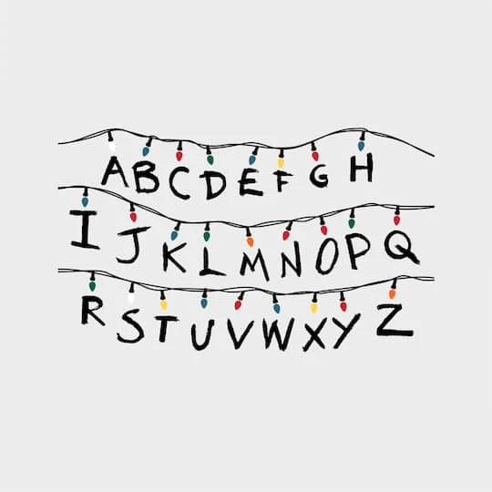 RoomMates Netflix Stranger Things Christmas Lights Peel And Stick Giant Wall Decals W/Alphabet 1 RoomMates Netflix Stranger Things Christmas Lights Peel And Stick Giant Wall Decals W/Alphabet