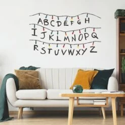 RoomMates Netflix Stranger Things Christmas Lights Peel And Stick Giant Wall Decals W/Alphabet 11 RoomMates Netflix Stranger Things Christmas Lights Peel And Stick Giant Wall Decals W/Alphabet -Halloween Decor Shop D645091S 3