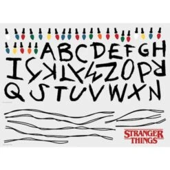 RoomMates Netflix Stranger Things Christmas Lights Peel And Stick Giant Wall Decals W/Alphabet 12 RoomMates Netflix Stranger Things Christmas Lights Peel And Stick Giant Wall Decals W/Alphabet -Halloween Decor Shop D645091S 4