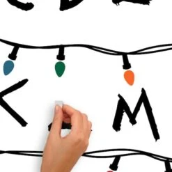 RoomMates Netflix Stranger Things Christmas Lights Peel And Stick Giant Wall Decals W/Alphabet 14 RoomMates Netflix Stranger Things Christmas Lights Peel And Stick Giant Wall Decals W/Alphabet -Halloween Decor Shop D645091S 6