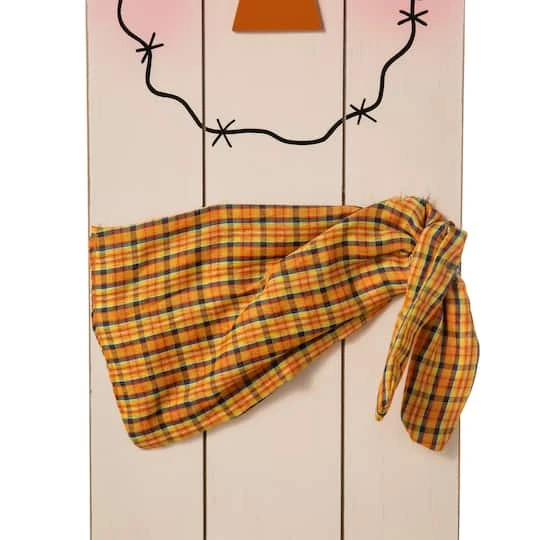 Glitzhome® 36" Double Sided Wooden Scarecrow & Pumpkin Porch Décor For Halloween & Fall 9 Glitzhome® 36" Double Sided Wooden Scarecrow & Pumpkin Porch Décor For Halloween & Fall - Image 9