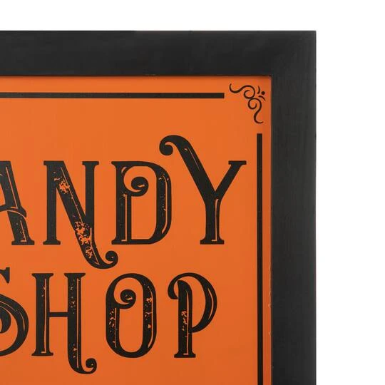 Glitzhome® 24" Halloween Wooden "Candy Shop" Standing Or Hanging Easel Sign 6 Glitzhome® 24" Halloween Wooden "Candy Shop" Standing Or Hanging Easel Sign - Image 6