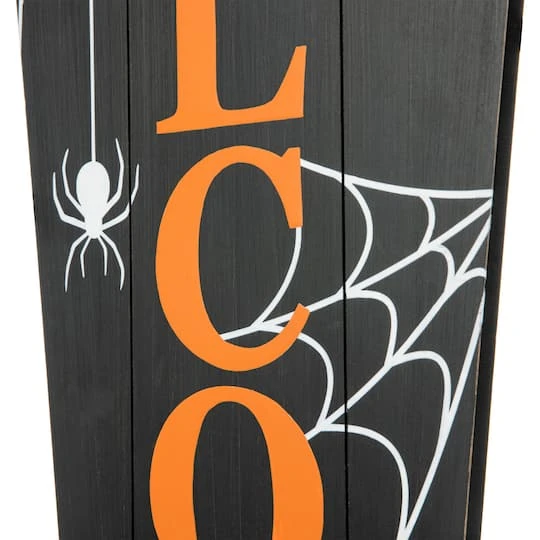 Glitzhome® 42" Halloween Wooden Welcome Coffin Porch Décor 7 Glitzhome® 42" Halloween Wooden Welcome Coffin Porch Décor - Image 7