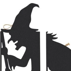 Glitzhome® 34.5" Halloween Metal Silhouette Witches With Cauldron Yard Stake Set 14 Glitzhome® 34.5" Halloween Metal Silhouette Witches With Cauldron Yard Stake Set -Halloween Decor Shop D645638S 5