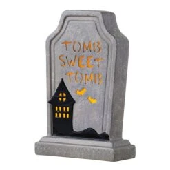 Mr. Halloween 10" Ceramic LED Tomb Sweet Tomb Tombstone -Halloween Decor Shop D645653S 1 1
