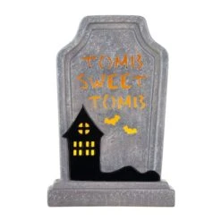 Mr. Halloween 10" Ceramic LED Tomb Sweet Tomb Tombstone -Halloween Decor Shop D645653S 2