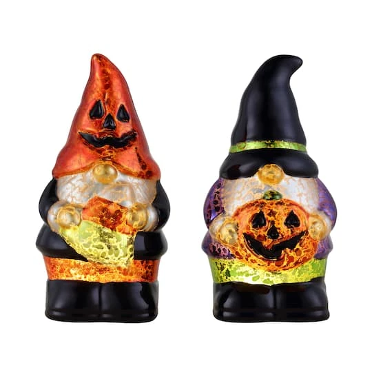 Mr. Halloween 6" Mercury Glass Gnomes 1 Mr. Halloween 6" Mercury Glass Gnomes