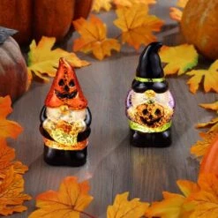 Mr. Halloween 6" Mercury Glass Gnomes 5 Mr. Halloween 6" Mercury Glass Gnomes -Halloween Decor Shop D645654S 2