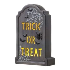 Mr. Halloween 10" Ceramic LED Trick Or Treat Tombstone