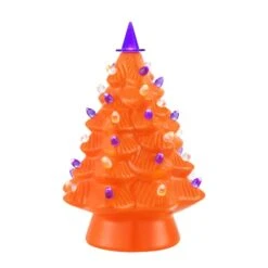 Mr. Halloween 12" Orange Ceramic Tree