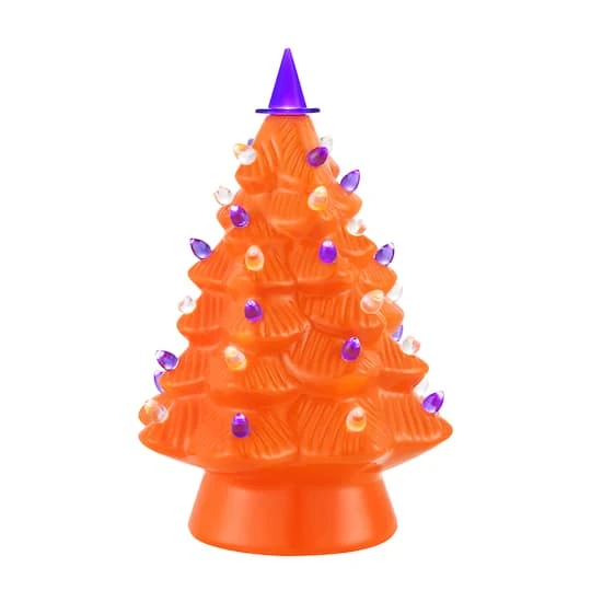 Mr. Halloween 12" Orange Ceramic Tree 1 Mr. Halloween 12" Orange Ceramic Tree