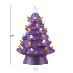 Mr. Halloween 11.7" Purple Ceramic Tree -Halloween Decor Shop D645658S 3