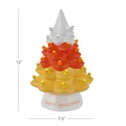 Mr. Halloween 12" Ceramic Candy Corn Tree 8 Mr. Halloween 12" Ceramic Candy Corn Tree -Halloween Decor Shop D645659S 3