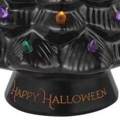 Mr. Halloween 11.6" Black Battery Operated Ceramic Tree 6 Mr. Halloween 11.6" Black Battery Operated Ceramic Tree -Halloween Decor Shop D645660S 2