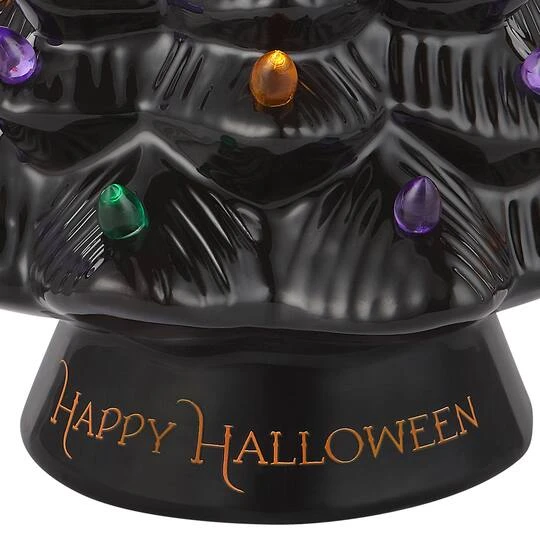 Mr. Halloween 11.6" Black Battery Operated Ceramic Tree 3 Mr. Halloween 11.6" Black Battery Operated Ceramic Tree - Image 3