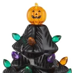 Mr. Halloween 11.6" Black Battery Operated Ceramic Tree 7 Mr. Halloween 11.6" Black Battery Operated Ceramic Tree -Halloween Decor Shop D645660S 3