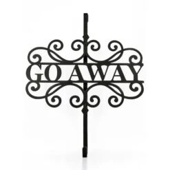17" Halloween Go Away Wreath Hanger